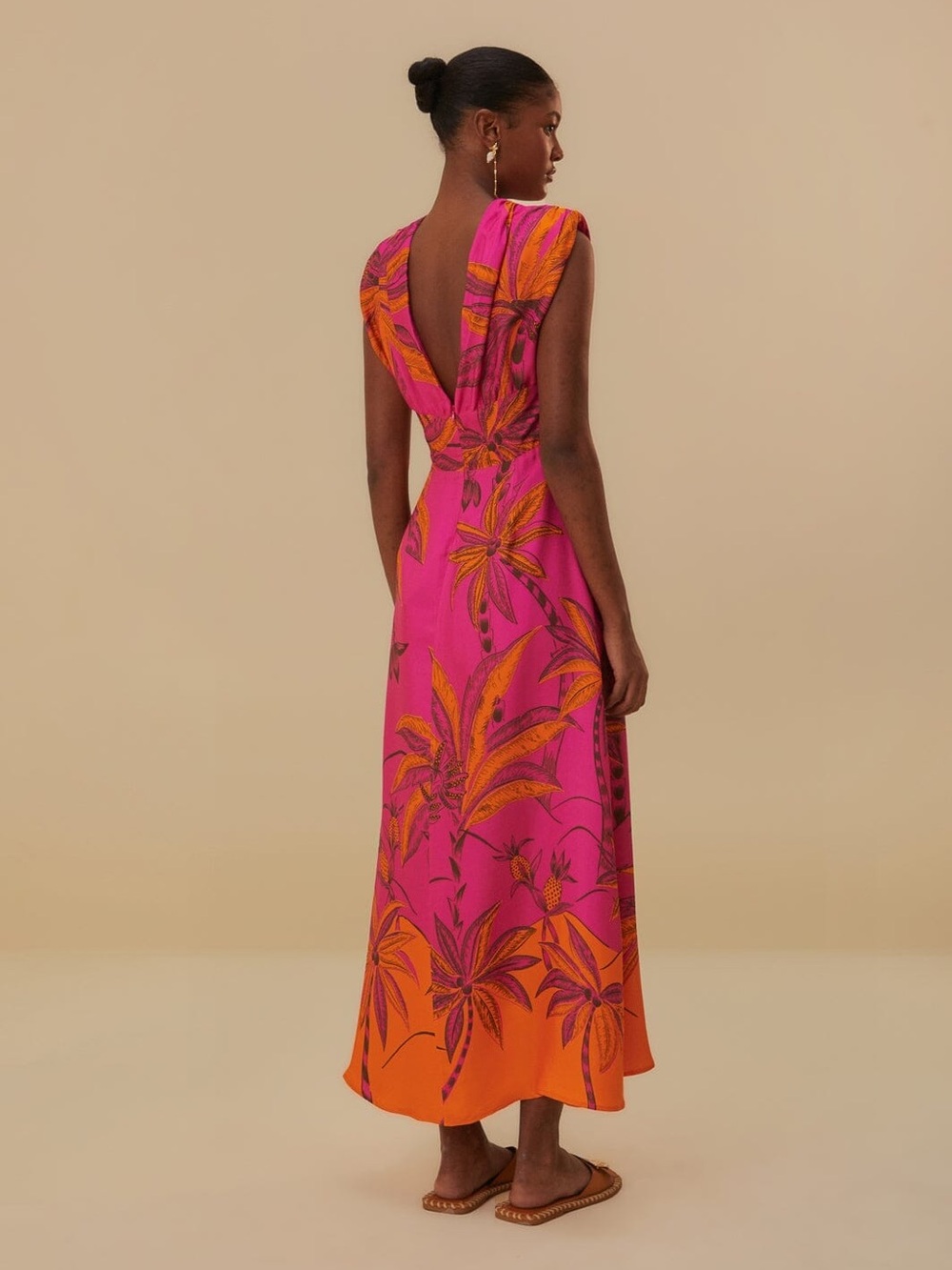 Farm Rio: Pink Beach Forest Maxi Dress - Picture 7 of 12